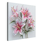 Tableaux Groupe de fleurs roses et blanches