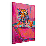 Tableaux Tigre dans une baignoire