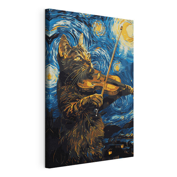 Tableaux Chat jouant du violon