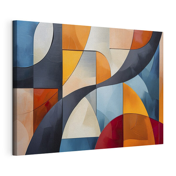 Tableaux Formes géométriques audacieuses dans des couleurs vives