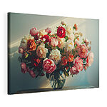 Tableaux Bouquet luxuriant dans un vase en verre