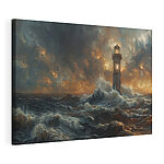 Tableaux Le phare domine les vagues de la tempête