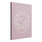 Tableaux Motif de serpents sur fond rose