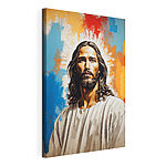 Tableaux Figure sereine au milieu de couleurs vibrantes
