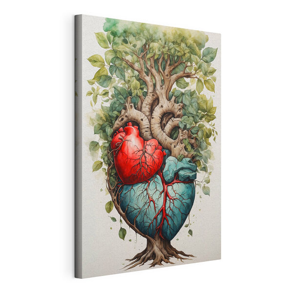 Coeur humain avec veines rouges Tableaux Coeur humain avec veines rouges