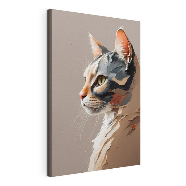 Chat avec un visage fissuré Tableaux Chat avec un visage fissuré
