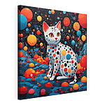 Tableaux Chat à pois