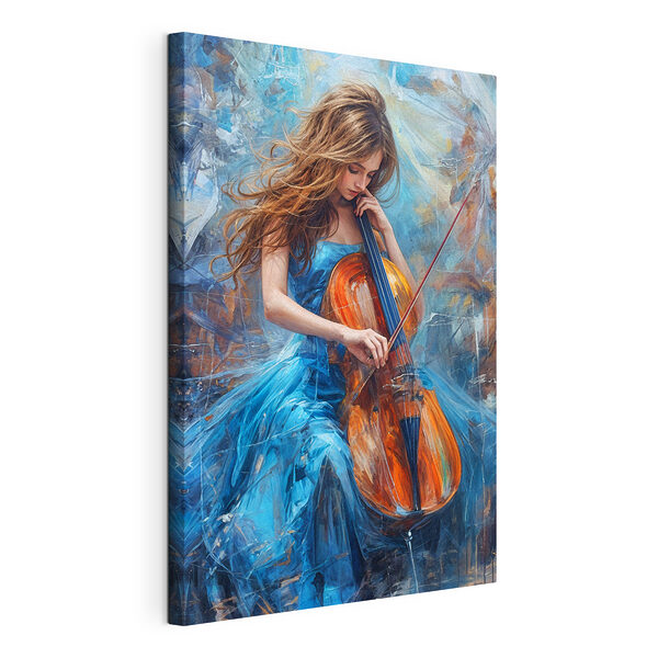 Femme jouant du violoncelle Tableaux Femme jouant du violoncelle