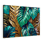 Tableaux Motif de feuilles tropicales avec contraste