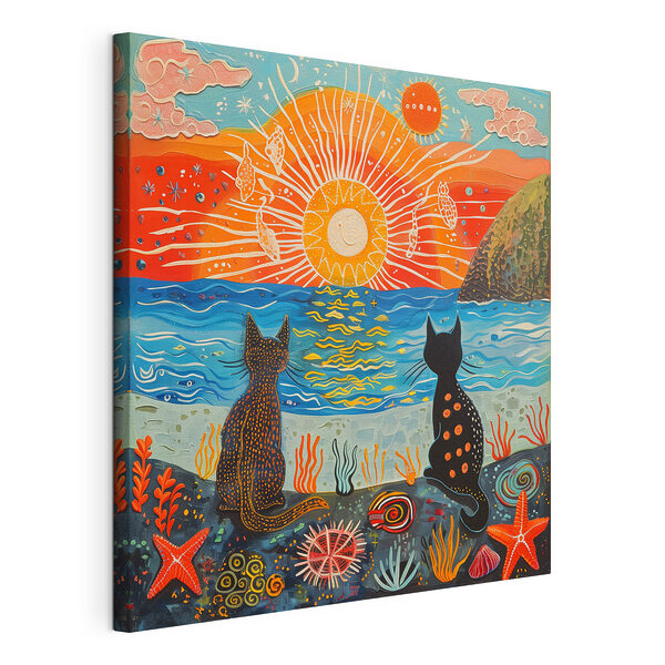 Peinture d'un chat Tableaux Peinture d'un chat