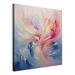 Tableaux Motif abstrait coloré de plumes tourbillonnantes