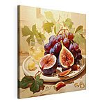 Tableaux Assiette de figues et de raisins
