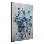 Tableaux Peinture de feuilles bleues