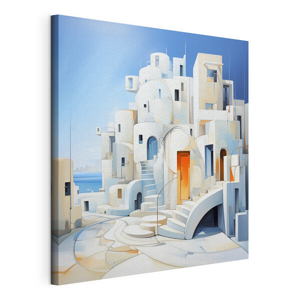 Tableaux Bâtiment blanc avec fenêtre