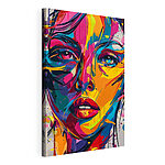 Tableaux Visage coloré d'une femme
