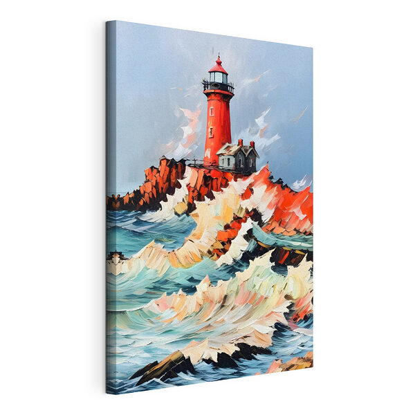 Tableaux Peinture d'un phare dans l'océan