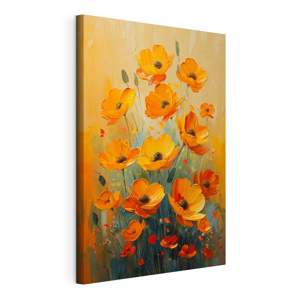 Tableaux Peinture de fleurs sur toile
