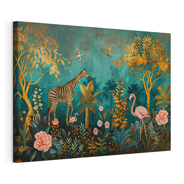 Peinture d'animaux dans la jungle Tableaux Peinture d'animaux dans la jungle