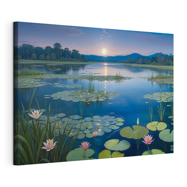 Tableaux Lac avec nénuphars et nénuphars