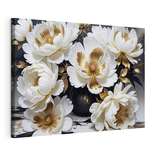 Tableaux Symphonie florale élégante en blanc