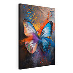 Tableaux Papillon avec poudre colorée