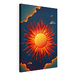 Tableaux Soleil avec un soleil brillant dans le ciel