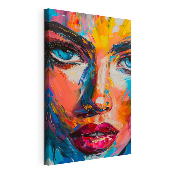 Peinture d'un visage de femme Tableaux Peinture d'un visage de femme