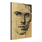 Tableaux Dessin d'un visage d'homme