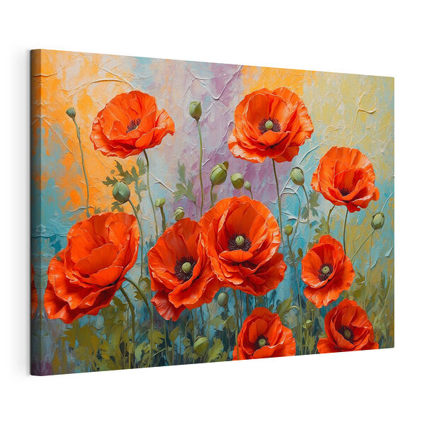 Peinture de fleurs rouges Tableaux Peinture de fleurs rouges