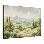 Tableaux Paysage avec collines et arbres