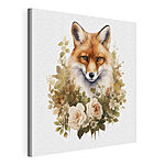 Tableaux Renard avec des fleurs autour de lui
