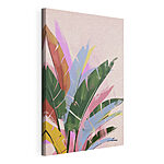 Tableaux Feuilles colorées sur fond blanc