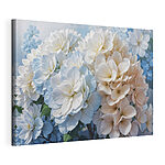 Tableaux Groupe de fleurs blanches et bleues