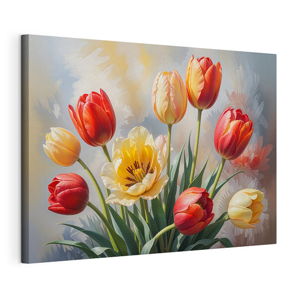 Tableaux Groupe de tulipes dans un vase