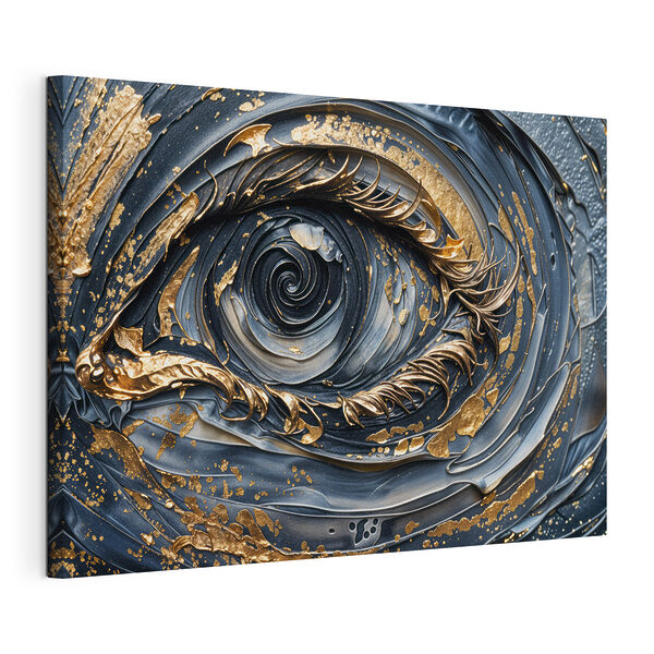 Tableaux Des couleurs tourbillonnantes dans un motif représentant un œil