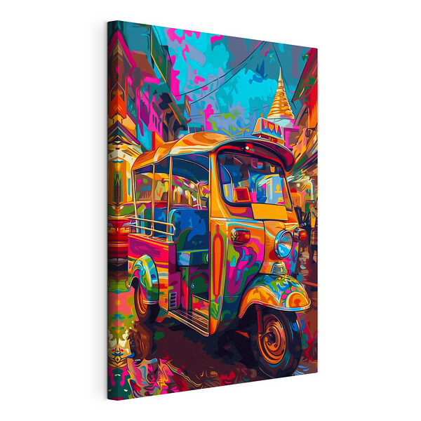 Tableaux Tuk coloré dans une rue