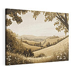 Tableaux Paysage avec collines et arbres