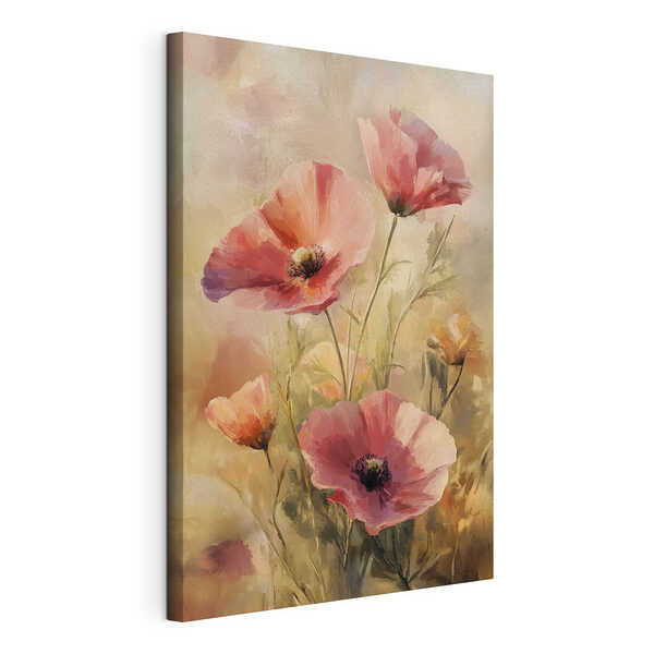 Peinture de fleurs roses Tableaux Peinture de fleurs roses