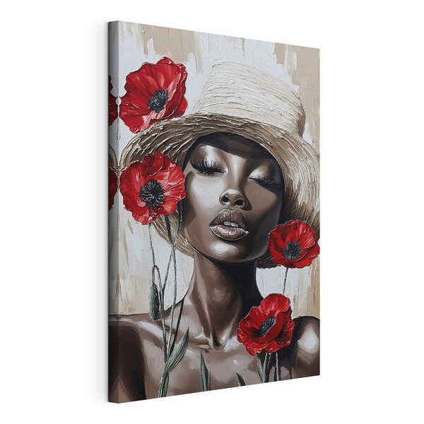 Femme avec des fleurs dans les cheveux Tableaux Femme avec des fleurs dans les cheveux