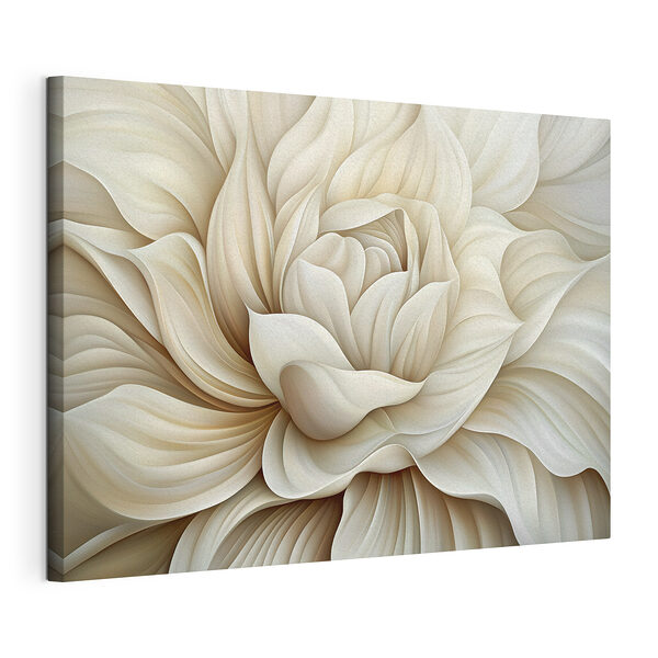 D'élégants tourbillons dans une floraison crémeuse Tableaux D'élégants tourbillons dans une floraison crémeuse