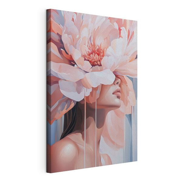 Femme avec des fleurs sur la tête Tableaux Femme avec des fleurs sur la tête