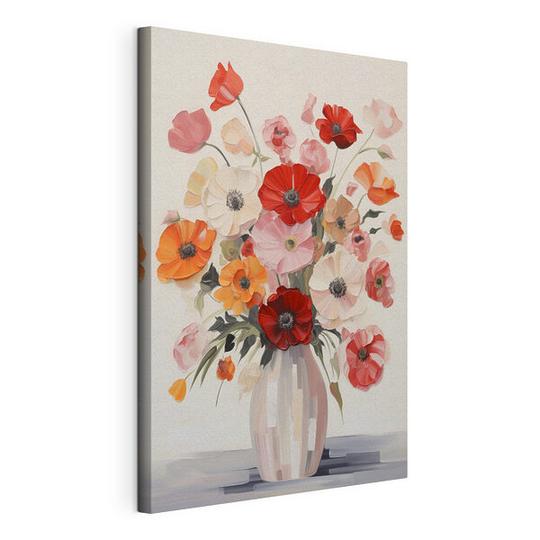 Tableaux Peinture de fleurs dans un vase