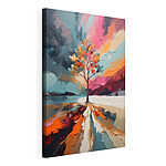 Tableaux Canvas prints Tree in the water