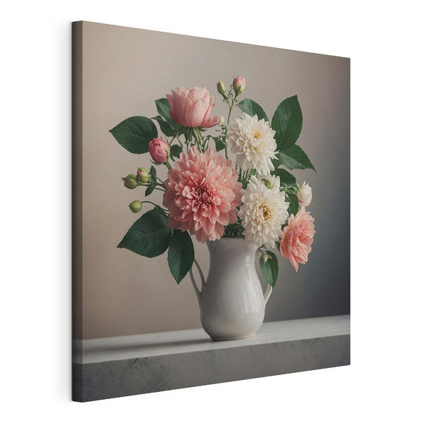 Tableaux Canvas prints Vase of flowers on a table