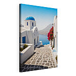 Tableaux Canvas prints White buildings with a blue dome and a blue roof