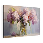 Tableaux Peinture de fleurs dans un vase en verre