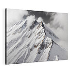 Tableaux Montagne avec neige et nuages