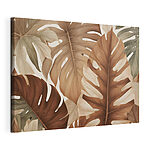 Tableaux Groupe de feuilles brunes et blanches