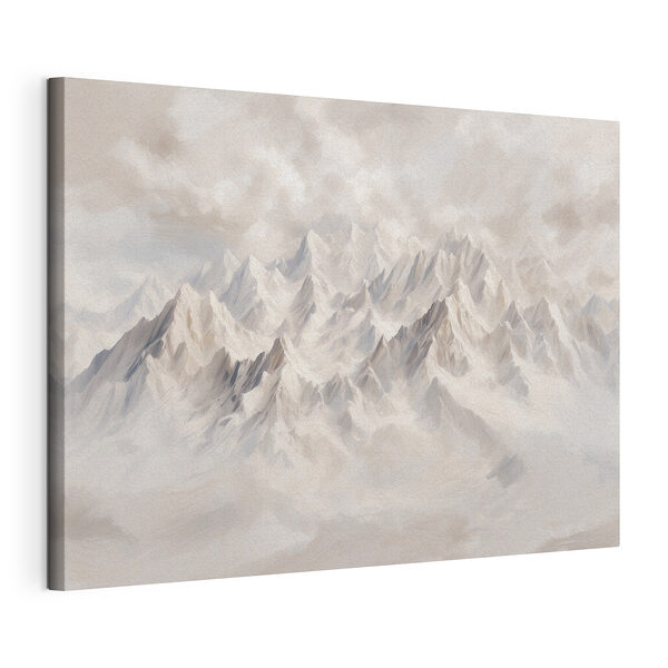 Tableaux Chaîne de montagnes avec nuages