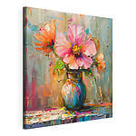 Tableaux Peinture de fleurs dans un vase